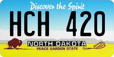 ND license plate HCH420