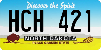 ND license plate HCH421