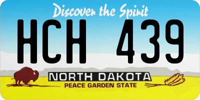 ND license plate HCH439