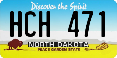 ND license plate HCH471