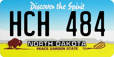 ND license plate HCH484