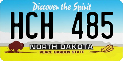 ND license plate HCH485