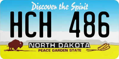 ND license plate HCH486