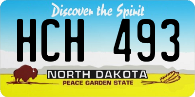 ND license plate HCH493