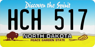 ND license plate HCH517