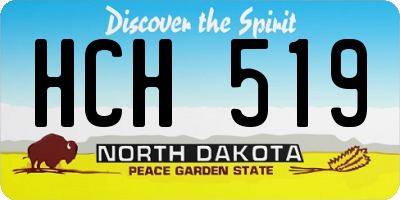 ND license plate HCH519