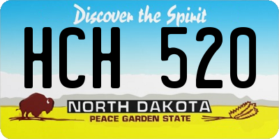 ND license plate HCH520