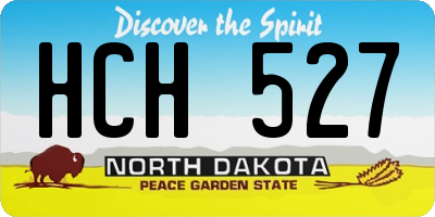 ND license plate HCH527