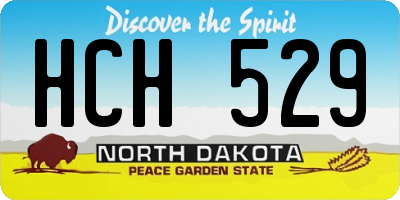 ND license plate HCH529