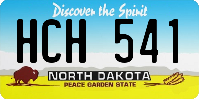 ND license plate HCH541