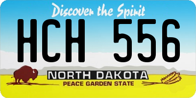 ND license plate HCH556