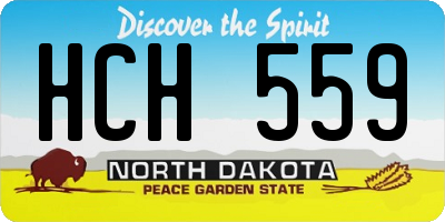 ND license plate HCH559