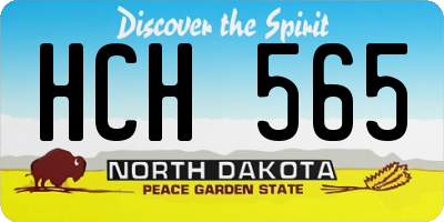 ND license plate HCH565