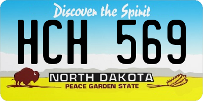 ND license plate HCH569