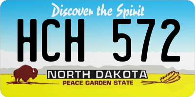 ND license plate HCH572