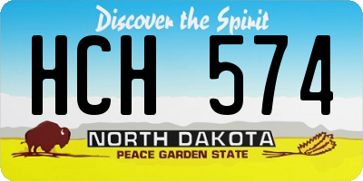 ND license plate HCH574