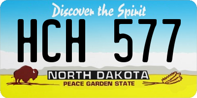 ND license plate HCH577