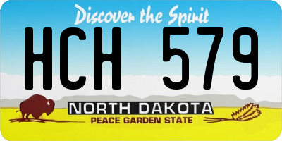 ND license plate HCH579