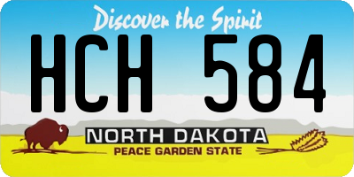 ND license plate HCH584