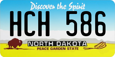 ND license plate HCH586