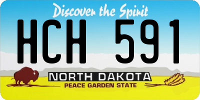 ND license plate HCH591