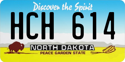 ND license plate HCH614