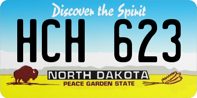 ND license plate HCH623