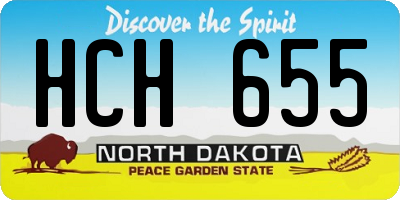 ND license plate HCH655