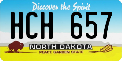 ND license plate HCH657