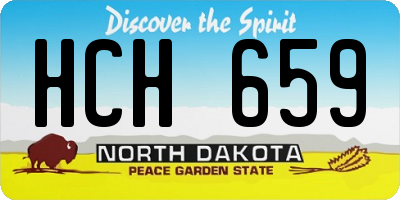 ND license plate HCH659