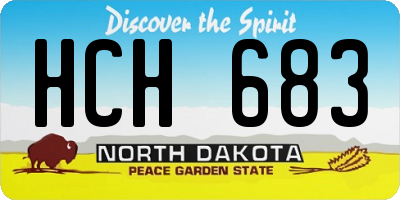 ND license plate HCH683