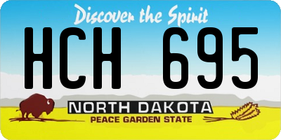 ND license plate HCH695