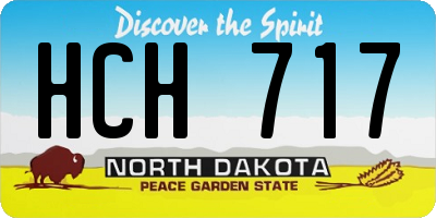 ND license plate HCH717