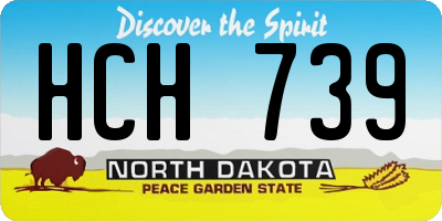 ND license plate HCH739