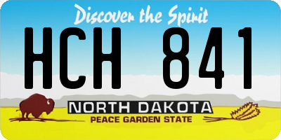 ND license plate HCH841