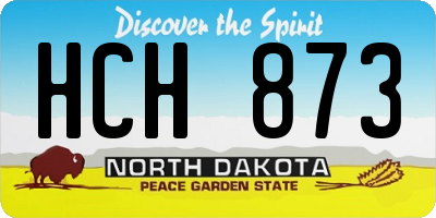 ND license plate HCH873