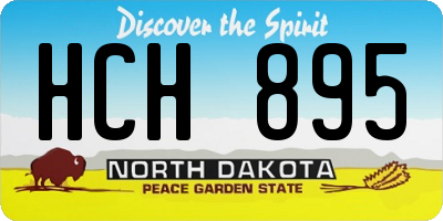 ND license plate HCH895