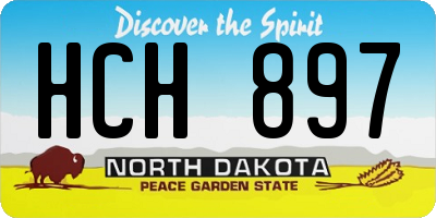 ND license plate HCH897