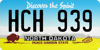 ND license plate HCH939