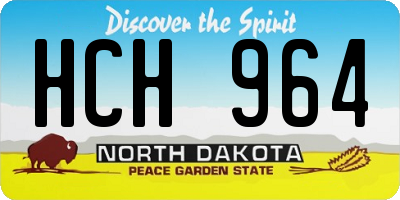 ND license plate HCH964