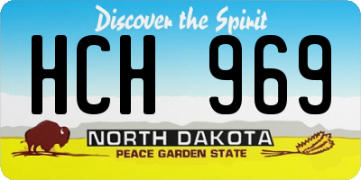 ND license plate HCH969