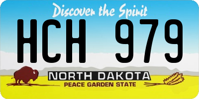 ND license plate HCH979