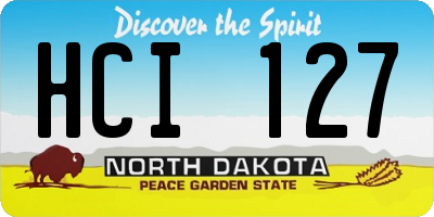 ND license plate HCI127