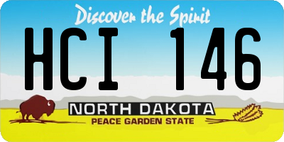 ND license plate HCI146