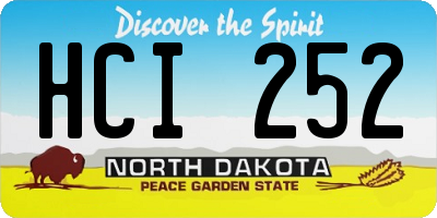 ND license plate HCI252
