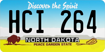ND license plate HCI264