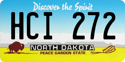 ND license plate HCI272