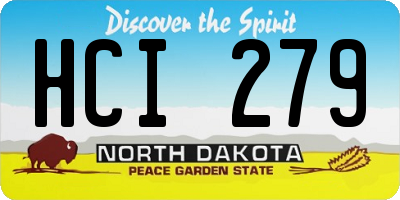 ND license plate HCI279