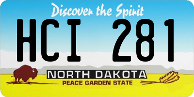 ND license plate HCI281
