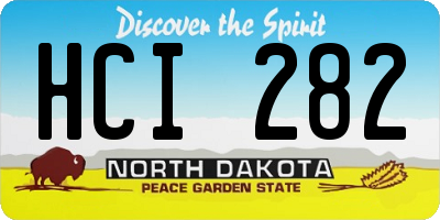ND license plate HCI282